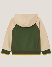 Sloth Graphic Hoodie, Green (KHAKI), large