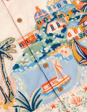 Scenic Embroidered Shirt, Ivory (IVORY), large