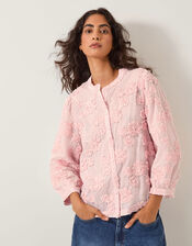 Blair Floral Appliqué Blouse, Pink (BLUSH), large