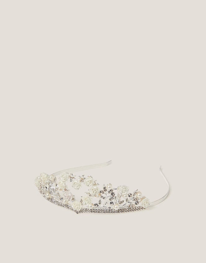 Flower Girl Diamante Tiara, , large