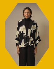 One Hundred Stars Stork Kimono, , large