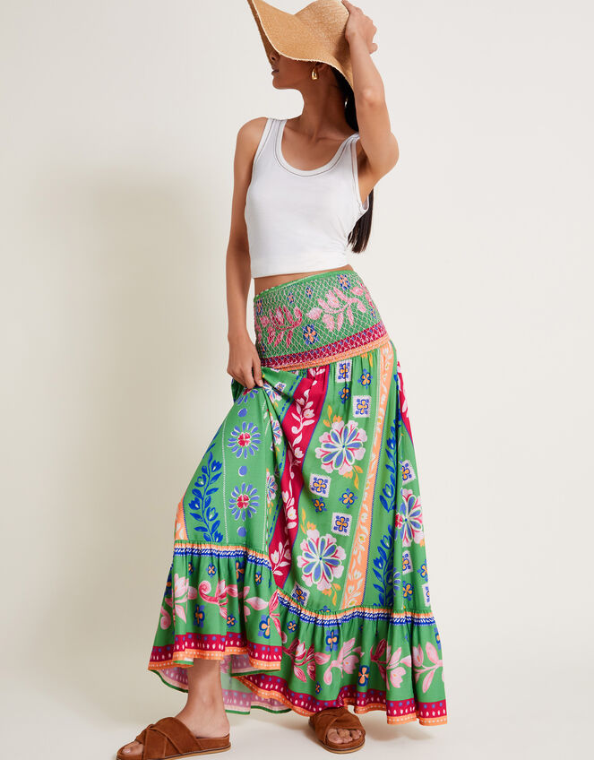 Poppie Bandeau Dress, Green (GREEN), large