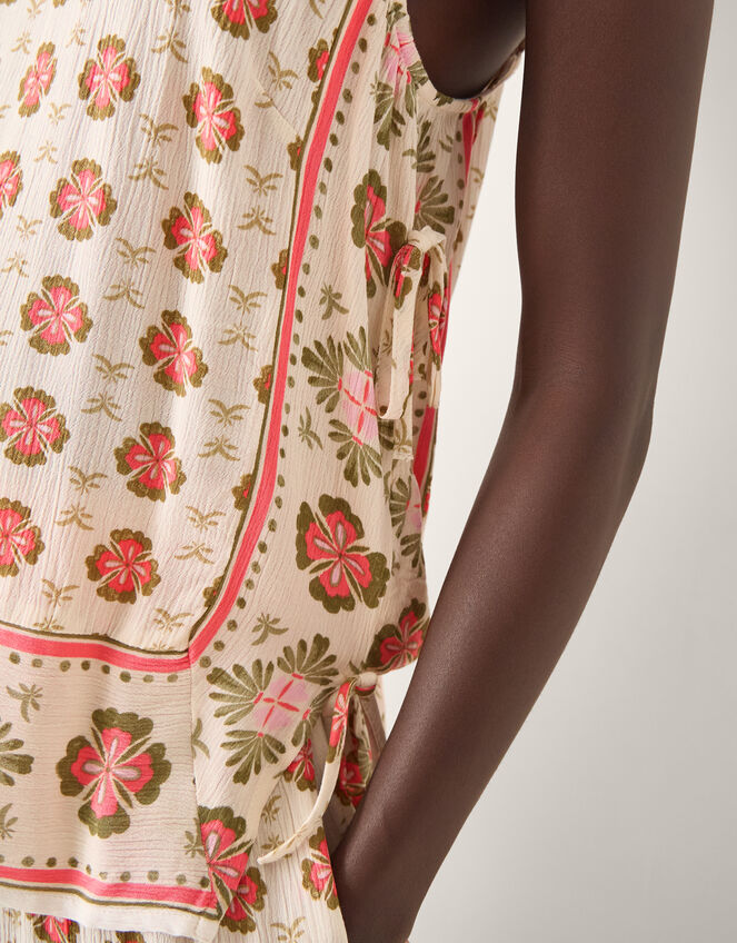 Maddie Floral Print Cami Top, Ivory (IVORY), large