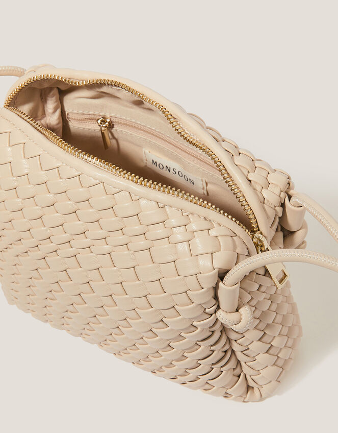 Piper Woven Cross Body Bag, Natural (NEUTRAL), large