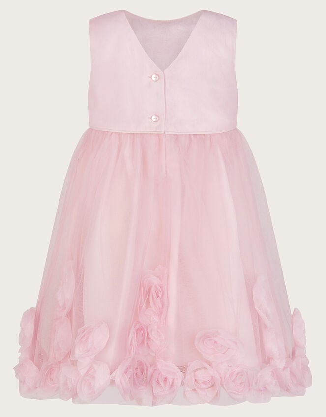 Baby Josie 3D Rosette Dress, Pink (PINK), large