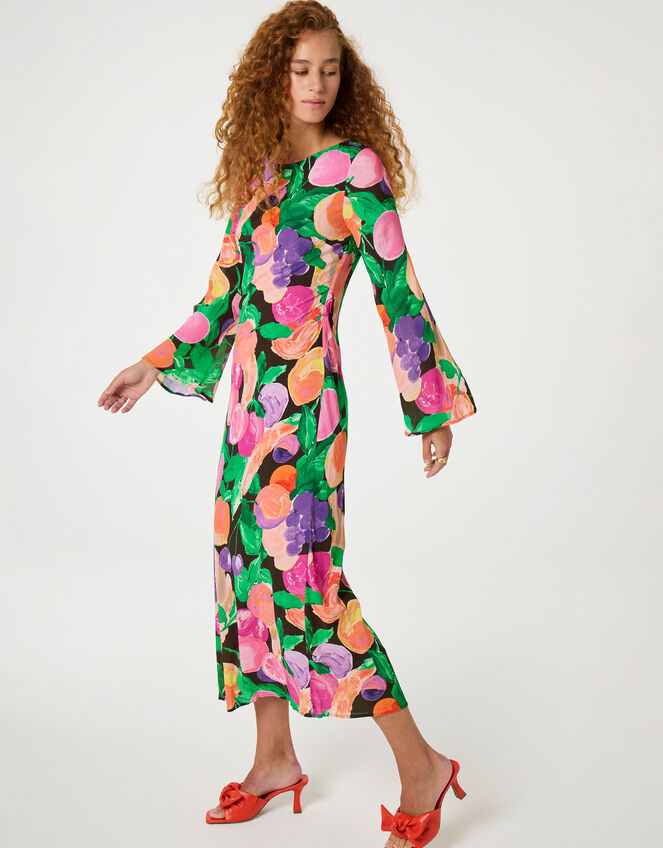 Fabienne Chapot Emile Fruit Print Midi Dress, Multi (MULTI), large