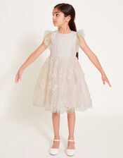 Penny Iridescent 3D Floral Dress, Pink (PALE PINK), large