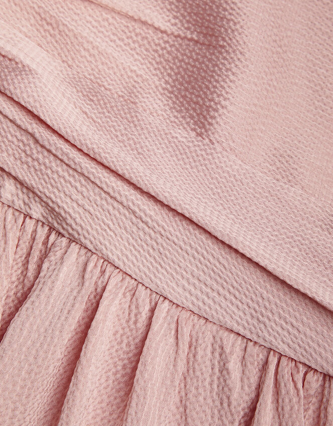 Satin Cut-Out Prom Dress, Pink (PINK), large