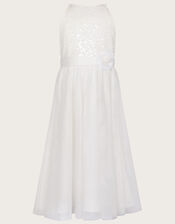 Truth Sequin Maxi Dress, Ivory (IVORY), large