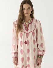 Maison Hotel Layla Print Midi Dress, Pink (PINK), large