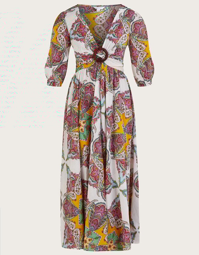 Paisley Scarf Print Maxi Dress, Multi (MULTI), large
