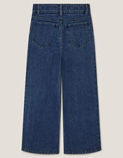 Heat Seal Jewel Wide Leg Jeans, Blue (BLUE), large