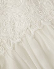 Baby Floella Floral Lace Dress, Ivory (IVORY), large