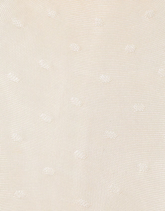 Baby Polka Dot Tights, Ivory (IVORY), large