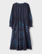 East Sophia Floral Embroidered Maxi Dress, Blue (NAVY), large