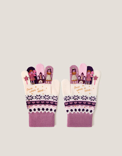 Princess Novelty Gloves, Pink (PINK), large