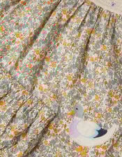 Baby Darcie Duck Smocked Dress & Knickers Set, Yellow (YELLOW), large