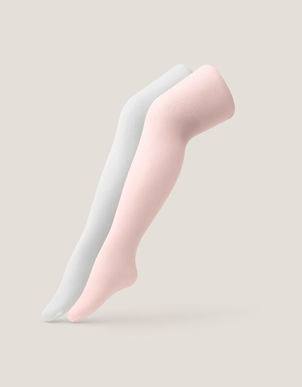 2-Pack Floral Lace Tights, Multi (MULTI), large