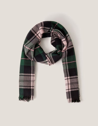 Sarah Check Scarf, Pink (PINK), large