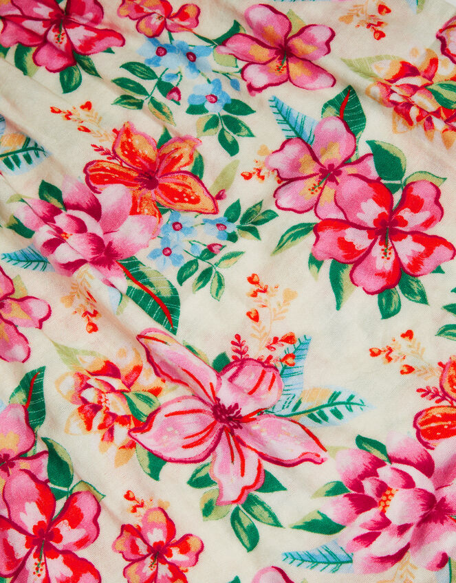 Baby Floral Print Playsuit, Ivory (IVORY), large