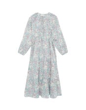 Maison Hotel Flora Long Sleeve Maxi Dress, Blue (BLUE), large