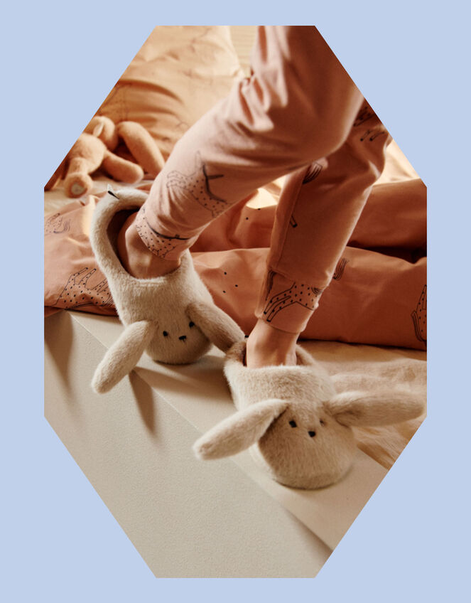 Liewood Rabbit Slippers, Cream (CREAM), large