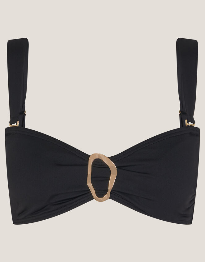 Cindy Molten Detail Bikini Top, Black (BLACK), large