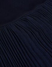 Sally Scuba Pleated Dress, Blue (NAVY), large