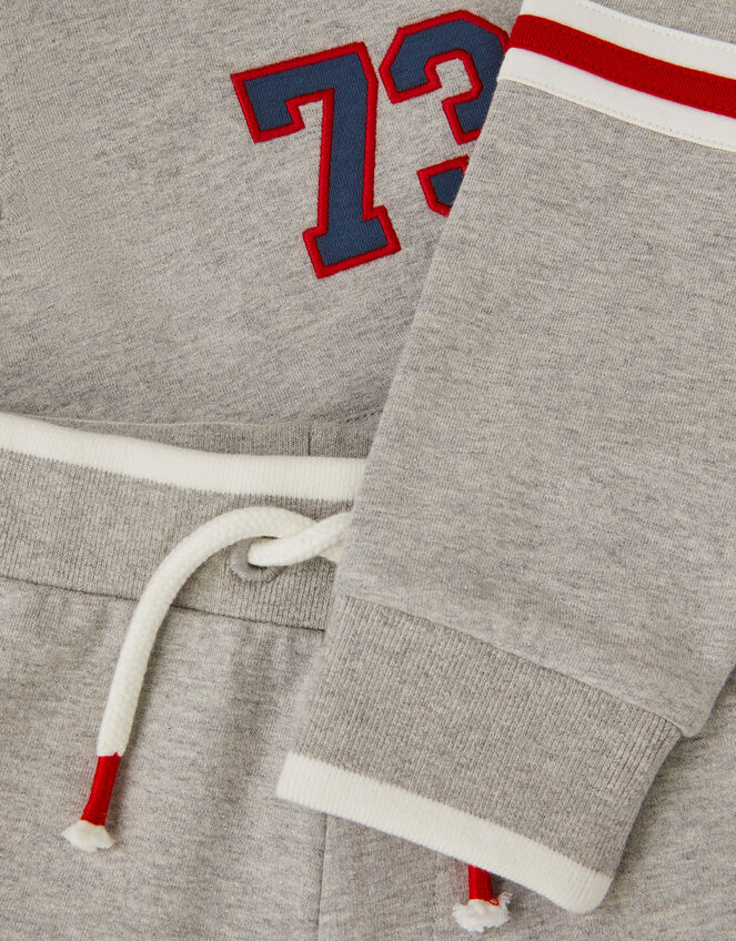 Half Zip Sweatshirt & Joggers Set , Grey (GREY), large