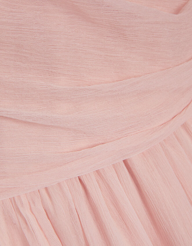 Arianna One Shoulder Tulle Prom Dress, Pink (PALE PINK), large