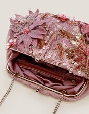 Bloom Floral Embellished Clutch Bag, , large