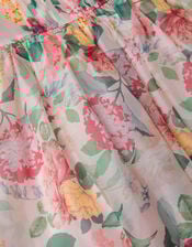 Agnes Long Sleeve Floral Chiffon Dress , Multi (MULTI), large