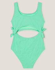 Starfish Imprint Cut Out Swimsuit, Green (GREEN), large
