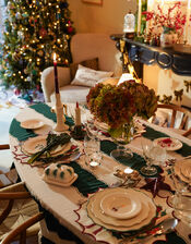 Anna + Nina Forest Scalloped Dinner Plate, , large