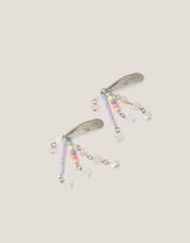 2-Pack Beaded Charm Hair Clips , , large