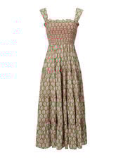 India & Mills Maddie Tiered Maxi Dress, Green (GREEN), large