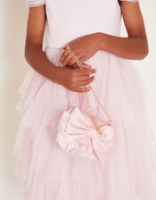 Sara Satin Bow Bag, , large