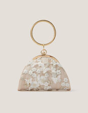 Astrid Floral Embroidered Butterfly Bangle Bag, , large