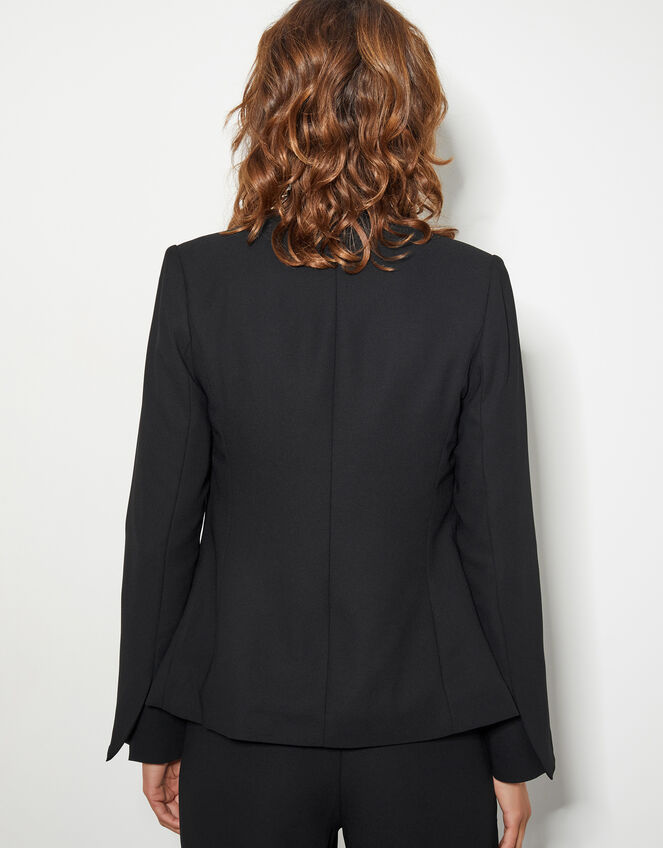 Ava Tuxedo Jacket, Black (BLACK), large