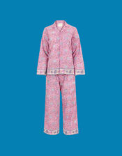 Dilli Grey Johari Floral Long Pyjamas Set, Purple (PURPLE), large