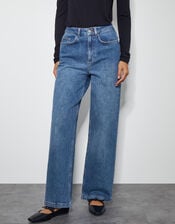Ruby Wide Leg Jeans, Blue (DENIM BLUE), large