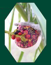 Fiona Walker Liberty Felt Robin Christmas Tree Decoration, , large