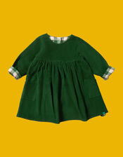 Little Green Radicals Reversible Check Dress, Cream (CREAM), large