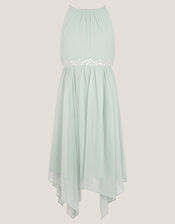 Idaho Halter Chiffon Prom Dress, Teal (DUCK EGG), large