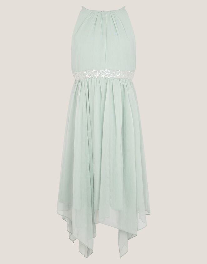 Idaho Halter Chiffon Prom Dress, Teal (DUCK EGG), large