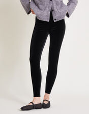 Vixie Velvet Leggings, Black (BLACK), large