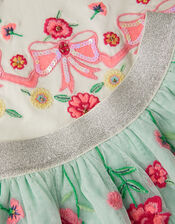 Sequin Bow Top & Floral Skirt Set, Multi (MULTI), large