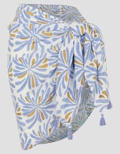 Cece Woodblock Tassel Sarong, , large