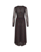 Crās Polka Dot Heart Maxi Dress, Black (BLACK), large