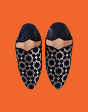 Bohemia Design Star Brocade Slippers, Black (BLACK), large
